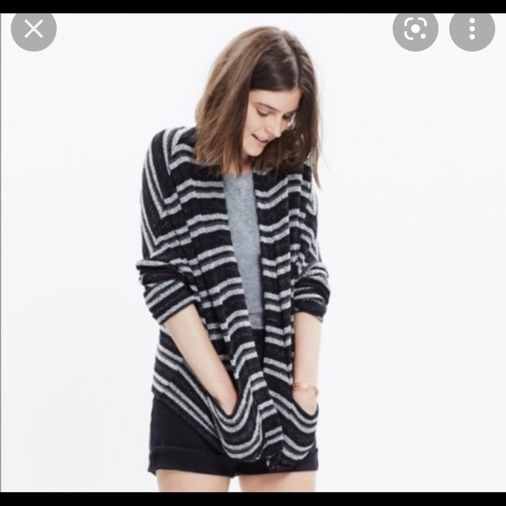 Madewell Striped Open Cardigan Size XS/S